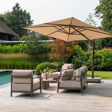 4 Seasons Outdoor Capresi 3sitzer Lounge inkl. 5 Kissen