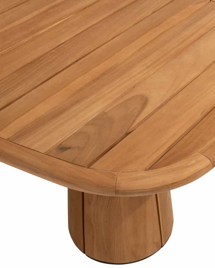 4 Seasons Outdoor Capalbio Essstuhl + Taste 4SO Capri Tisch-Fass-Form-Teak 240 cm