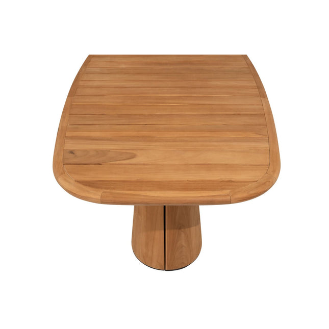 4 Seasons Outdoor Capalbio Essstuhl + Taste 4SO Capri Tisch-Fass-Form-Teak 240 cm