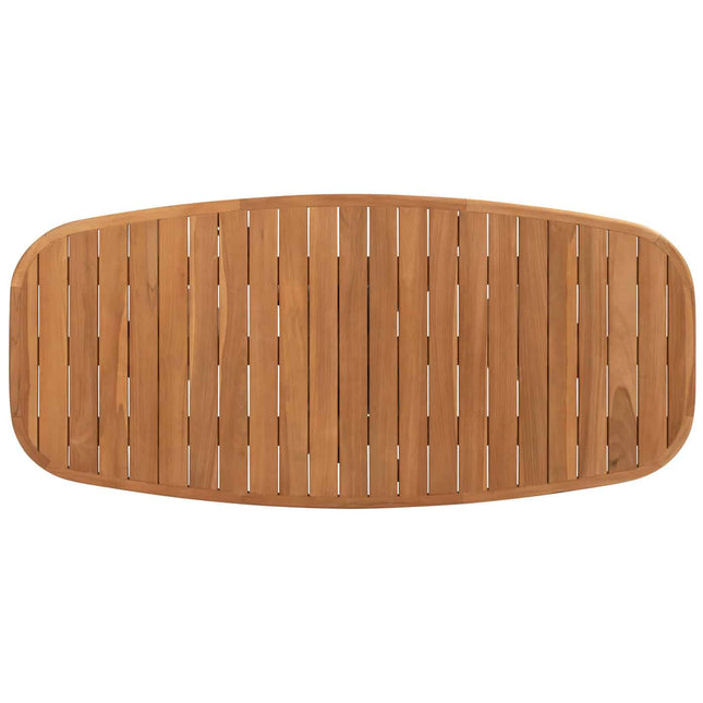 4 Seasons Outdoor Allora Essstuhl Terre + Taste 4SO Capri Tisch-Fass-Form-Teak 240 cm