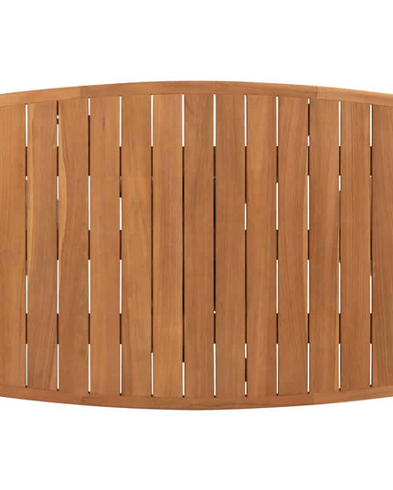 4 Seasons Outdoor Allora Essstuhl Latte + Taste 4SO Capri Tisch-Fass-Form-Teak 240 cm