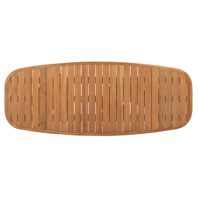 4 Seasons Outdoor Montera Dining + Taste 4SO Capri Tisch-Fass-Form Teak 280 x 110 cm