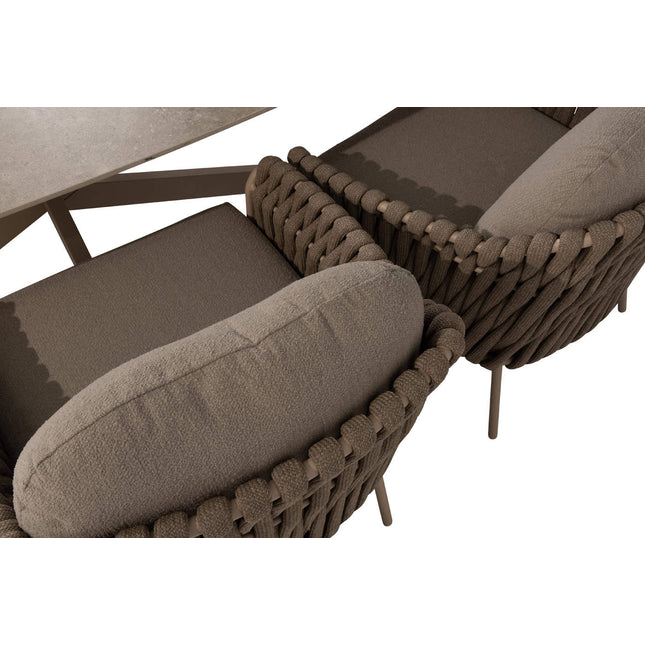 4 Seasons Outdoor Comino Low Dining Chair inkl. 2 Kissen