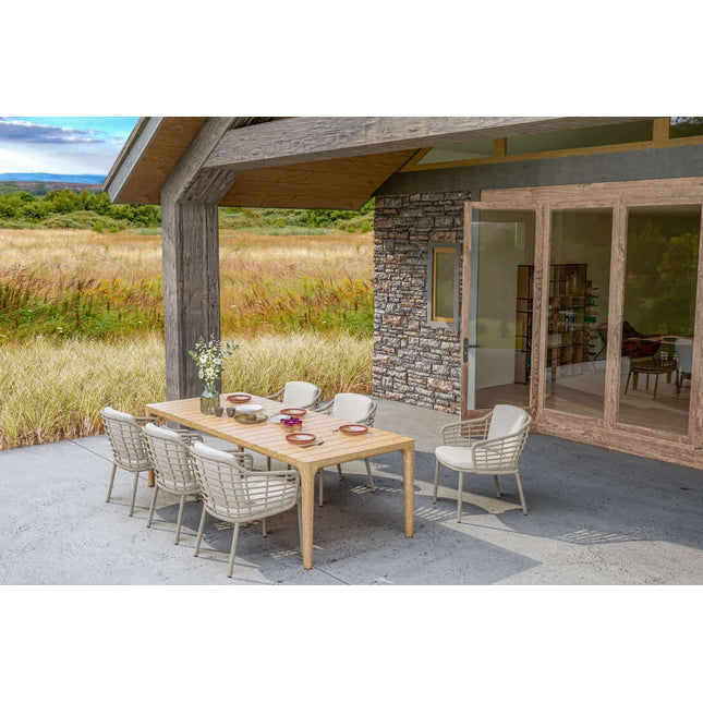 4 Seasons Outdoor Como Dining + Taste 4SO Liam Teak Tabelle 180 cm