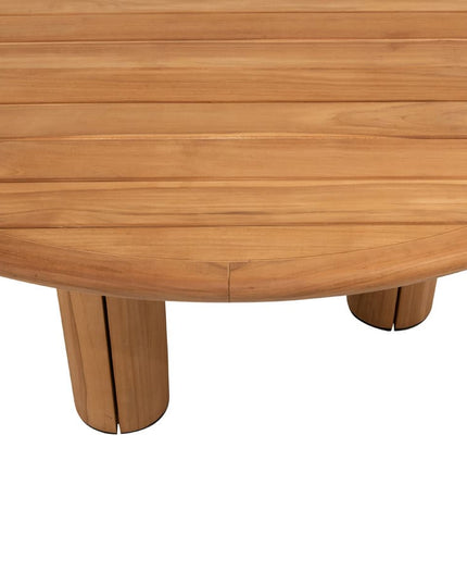 4 Seasons Outdoor Jura Dining + Taste 4SO Corsica Tisch Kieselform Teak 240 x 130 cm