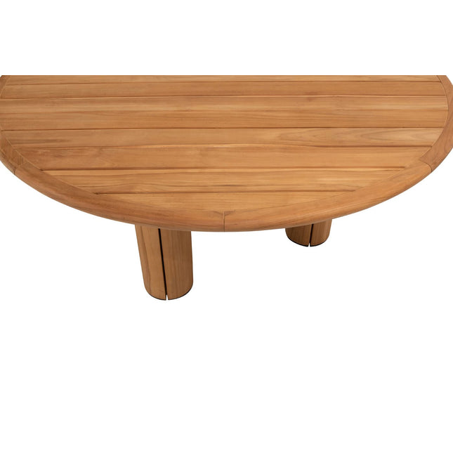 4 Seasons Outdoor Jura Dining + Taste 4SO Corsica Tisch Kieselform Teak 240 x 130 cm