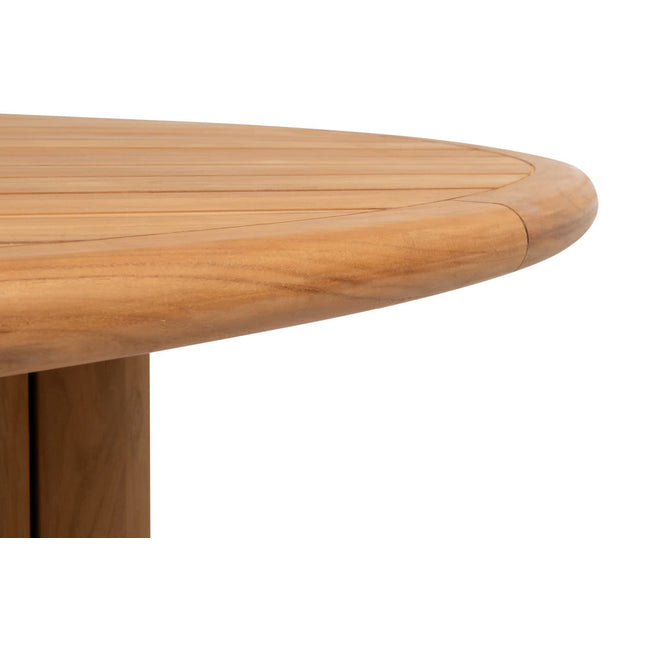 4 Seasons Outdoor Fabrice Essstuhl Latte + Taste 4SO Korsica Tisch Teak 160 Ø cm