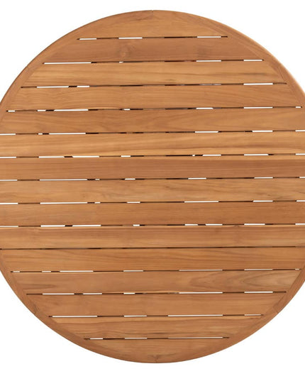 4 Seasons Outdoor Fabrice Essstuhl Latte + Taste 4SO Korsica Tisch Teak 160 Ø cm