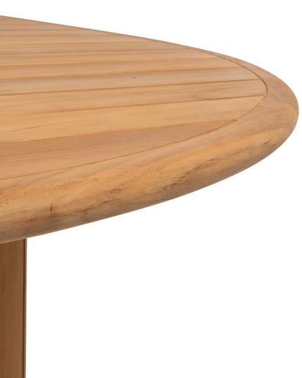 4 Seasons Outdoor Bernini Essstuhl + Geschmack 4SO Korsica Tisch Kieselform Teak 240 cm