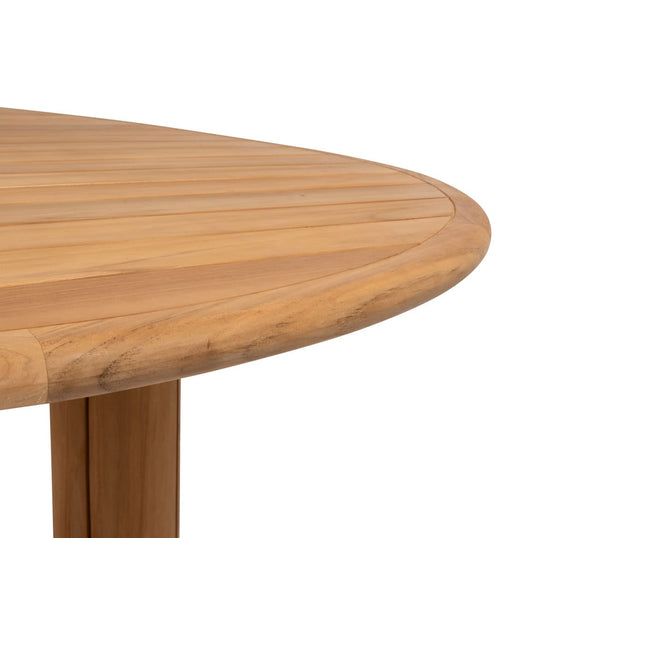 4 Seasons Outdoor Jura Dining + Taste 4SO Corsica Tisch Kieselform Teak 240 x 130 cm