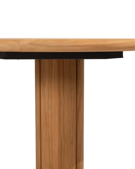 4 Seasons Outdoor Samos Essstuhl + Taste 4SO Corsica Tisch Kieselform Teak 240 cm