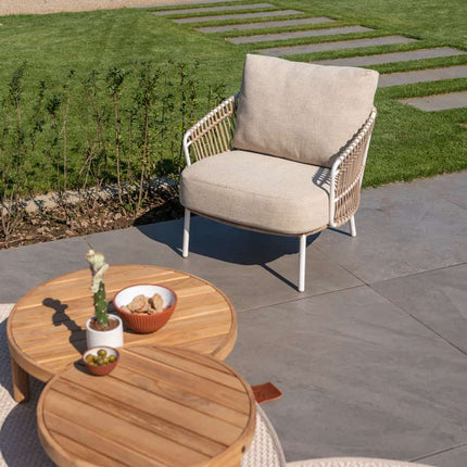 4 Seasons Outdoor Finn Couchtisch Teak 80 cm. Ø (H 25)