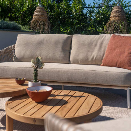 4 Seasons Outdoor Finn Couchtisch Teak 60 cm. Ø (H 32)