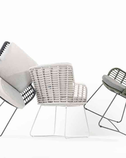 4 Seasons Outdoor Fabrice Dining Anthrazit + Privada Tisch Oval HPL Blatt 240 cm