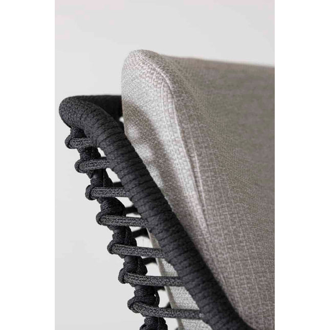 4 Seasons Outdoor Fabrice Essanthrazit + Taste 4SO Fiesta Bistro Tabelle 90 Ø CM