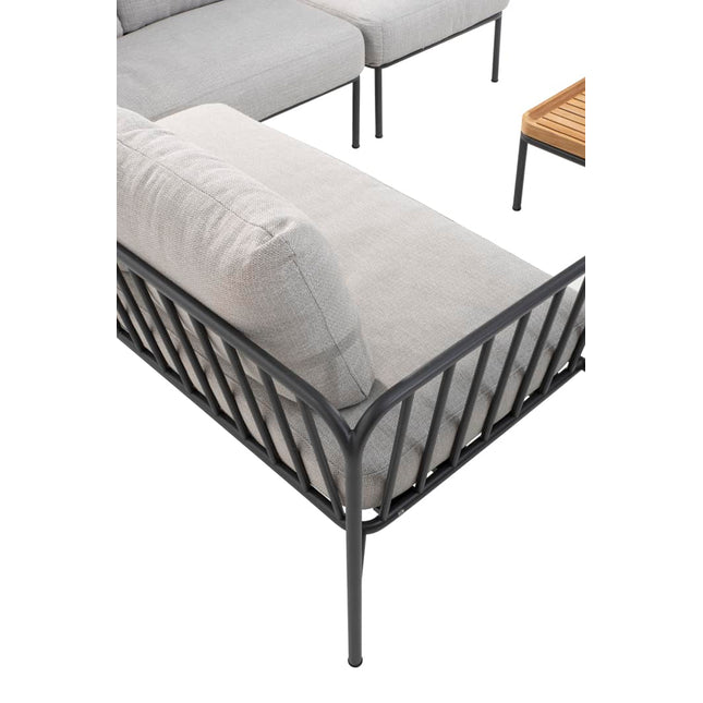 4 Seasons Outdoor Figaro Lounge Set + Tisch + Kaffeetabelle 75 x 75 cm