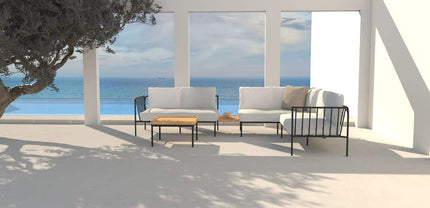 4 Seasons Outdoor Figaro Modular Lounge Set + Kaffeetisch 75 x 75 cm