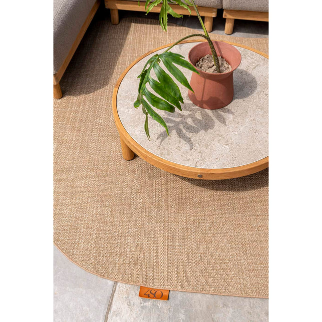 4 Seasons Outdoor Marie Chaise Lounge Bank + Center + Lounge Stuhl + Finn -Kaffeetische Keramik