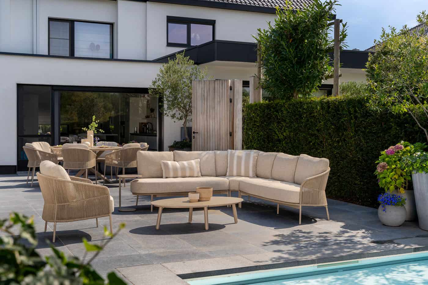 4SO Florence modulaire hoekbank 235×226.5 cm earth - afbeelding 4