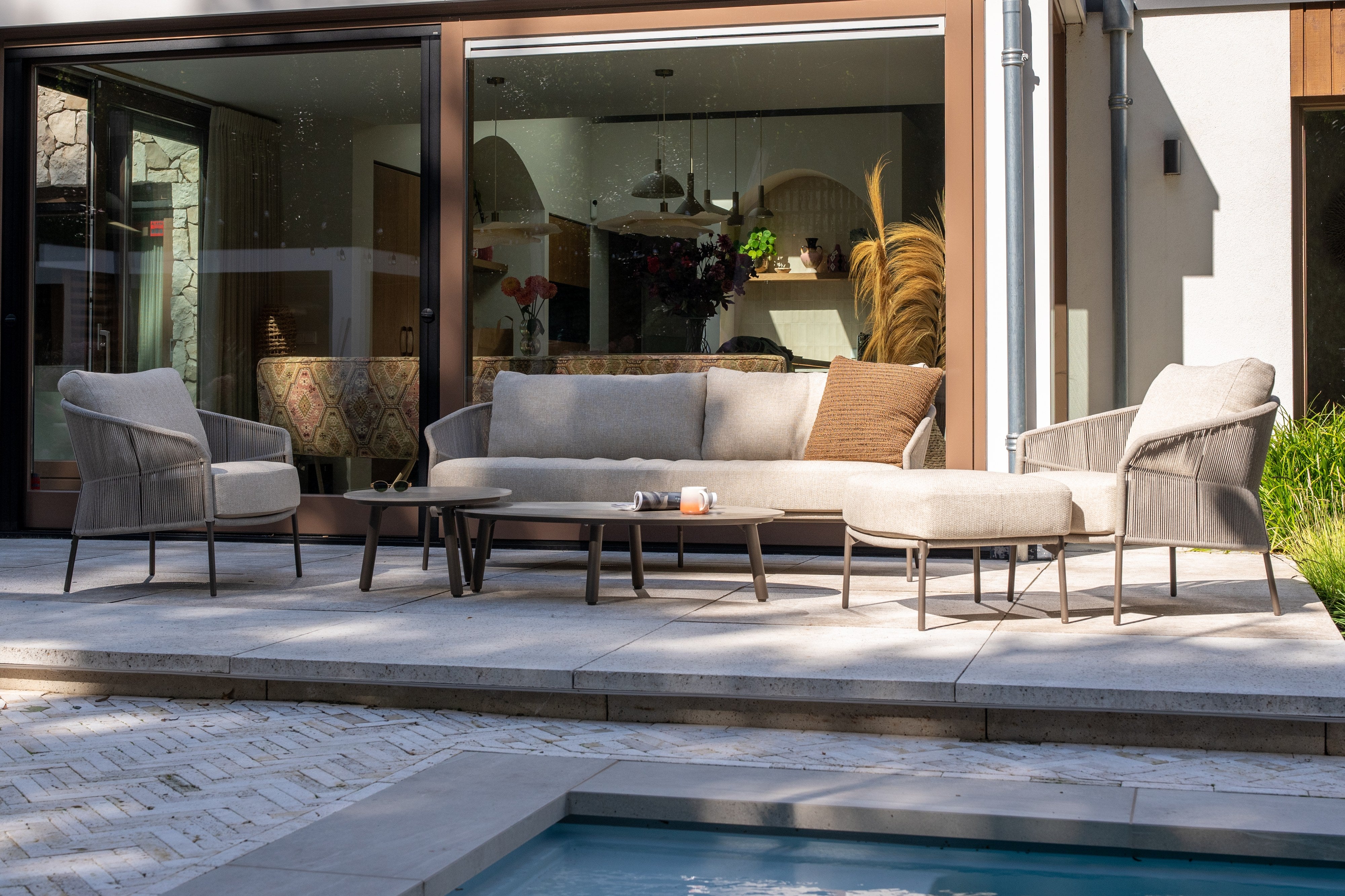 4SO Florence lounge set terre met Salute salontafel 65x30cm — sfeervolle tuinset van 4 Seasons Outdoor
