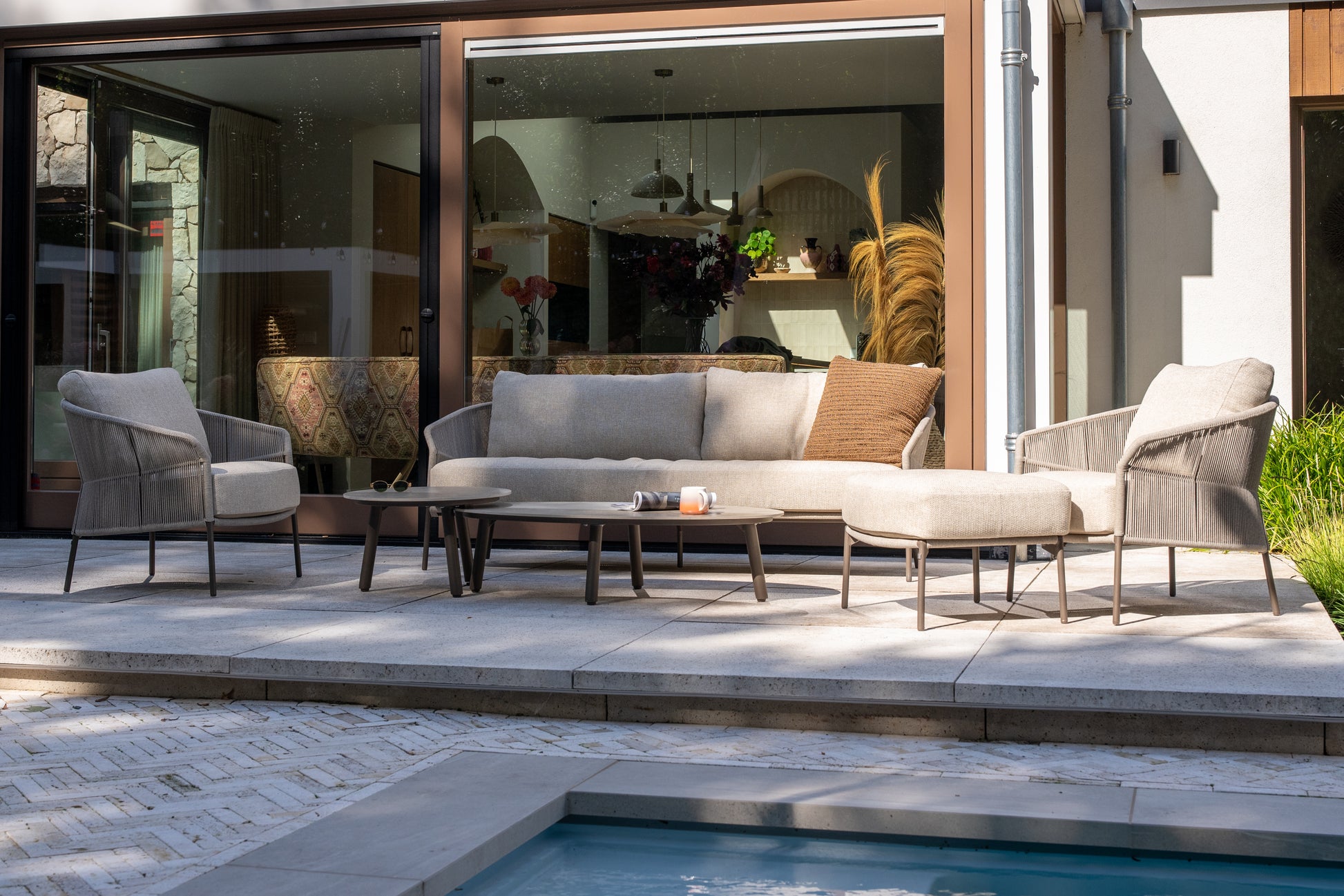 4SO Florence lounge set terre met Salute salontafel 65x30cm — sfeervolle tuinset van 4 Seasons Outdoor