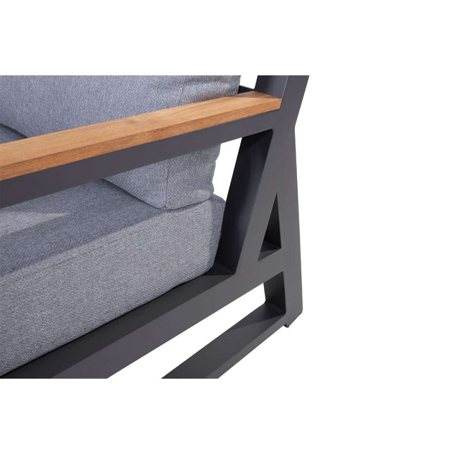 Taste 4SO Gigi Lounge Set Anthrazit ohne Couchtisch