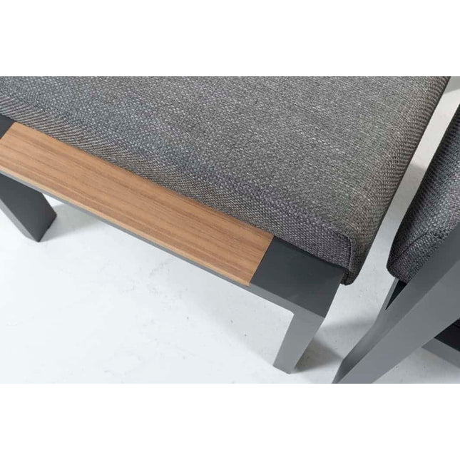 Taste 4SO Ginger Lounge Set Anthrazit + Kaffeetabelle 120 x 64,5 cm