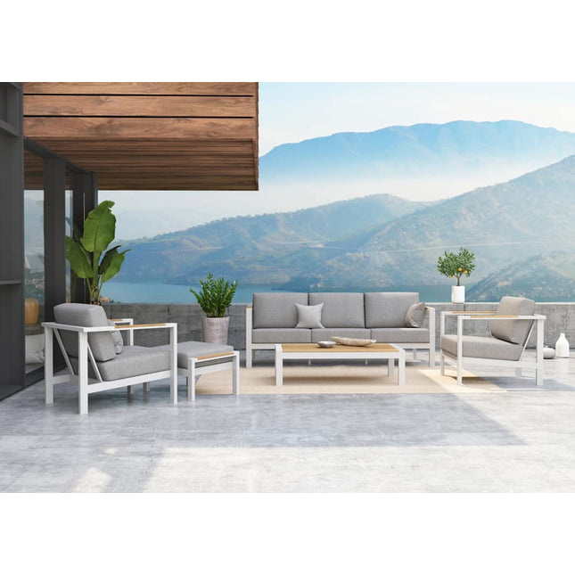 Taste 4SO Ginger Lounge Set Weiß + Kaffeetisch 120 x 64,5 cm