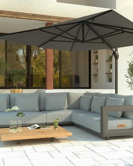 4 Seasons Outdoor Metropolitan Lounge Set Links + Kaffeetisch 120 cm