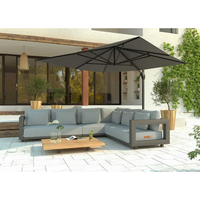 4 Seasons Outdoor Metropolitan Lounge Set Links + Kaffeetisch 120 cm