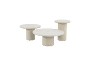4 Seasons Outdoor Hampton coffee table set mortex with side tables