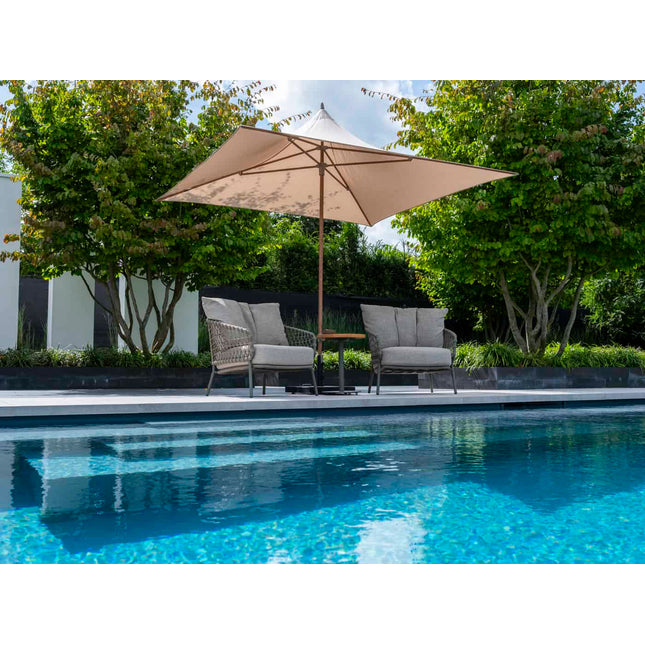 4 Seasons Outdoor Jura Bistro Lounge Set + Volta Seiten Tabelle 45 Ø CM Olive