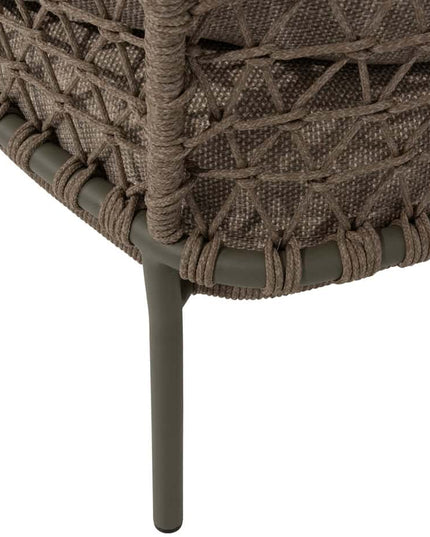 4 Seasons Outdoor Jura Bistro Lounge Set + Volta Seiten Tabelle 45 Ø CM Olive