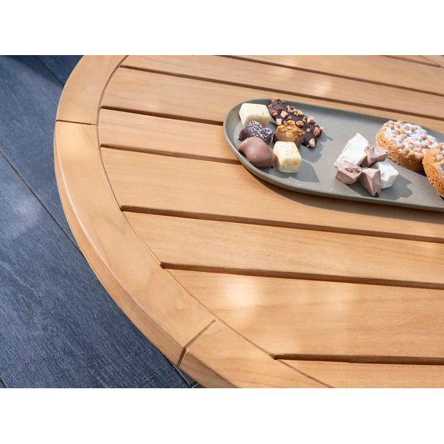 4 Seasons Outdoor Volta Couchtisch Zentralbein Olive 80 cm. Ø (H 30)