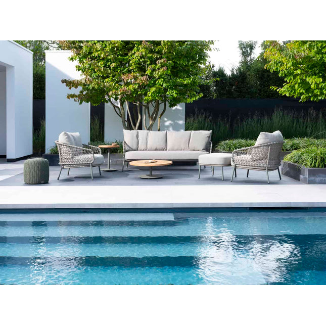 4 Seasons Outdoor Volta Couchtisch Zentralbein Olive 80 cm. Ø (H 30)