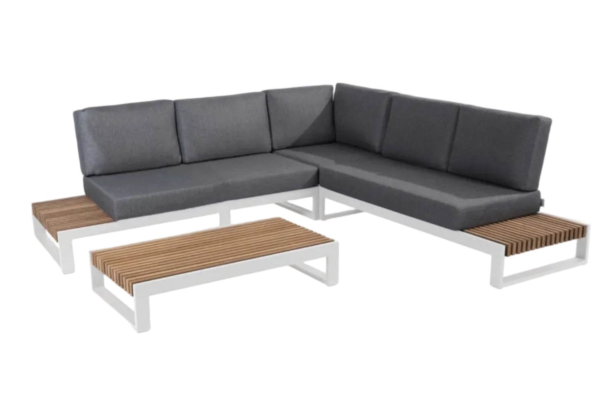 Taste 4SO Kioto loungeset modulair wit+ salontafel 120 x 60 