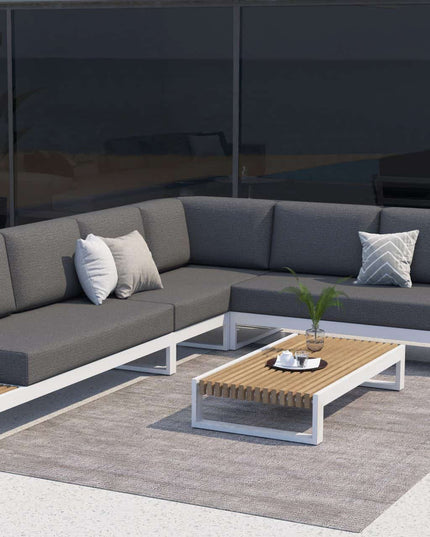 Taste 4SO Kioto Lounge Set Modular Anthrazit + Kaffeetisch 120 x 60 cm