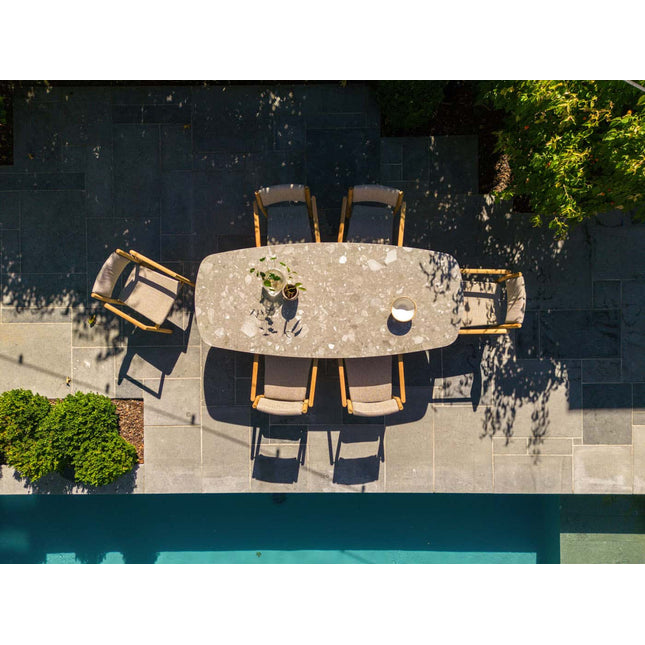 4 Seasons Outdoor Levi Stapelbares Stuhl Teaks inkl. 2 Kissen