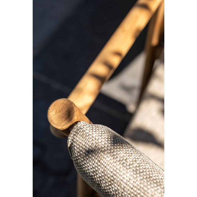 4 Seasons Outdoor Levi Stapelbares Stuhl Teaks inkl. 2 Kissen