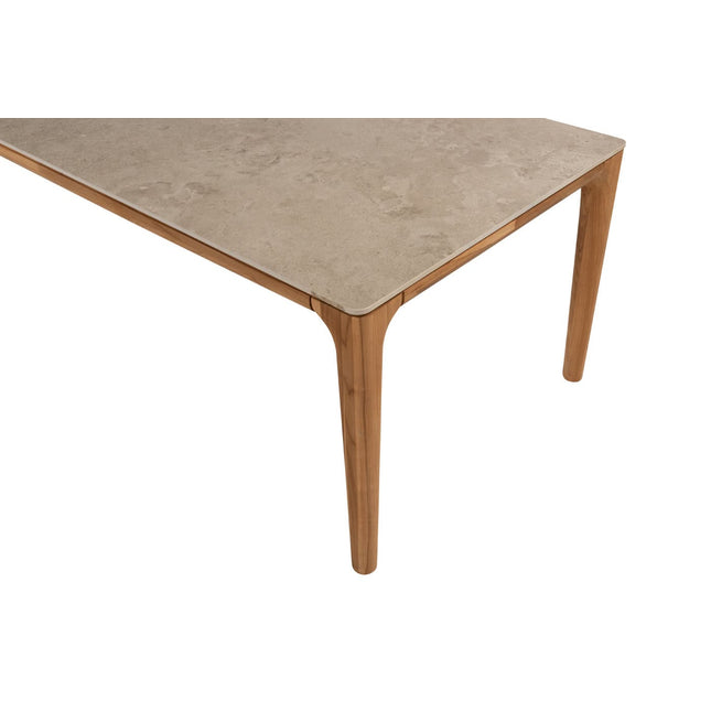 4 Seasons Outdoor Nora Essstuhl + Taste 4SO Liam Esstisch mit Keramiktisch Top 240 cm