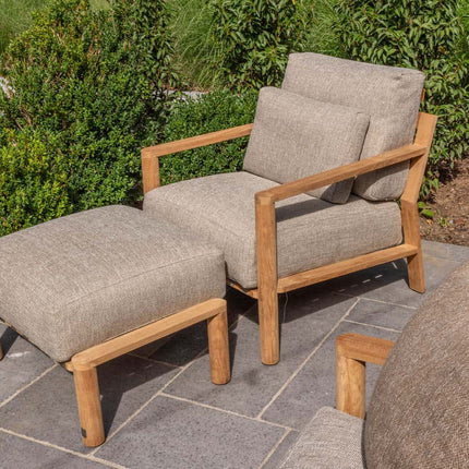 4 Seasons Outdoor Lucas Lounge Chair Teak inkl. 3 Kissen