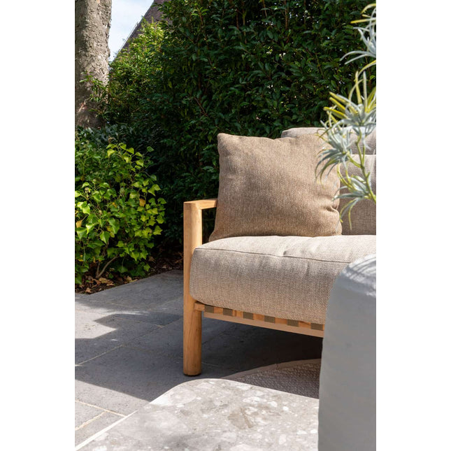 4 Seasons Outdoor Lucas 3-Sitzer Lounge Bank Teaks inkl. 6 Kissen