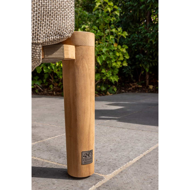 4 Seasons Outdoor Lucas Lounge Teak inkl. 3 Kissen