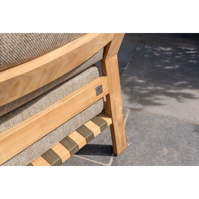 4 Seasons Outdoor Lucas Lounge Chair Teak inkl. 3 Kissen