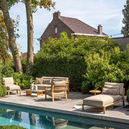 4 Seasons Outdoor Lucas Lounge Chair Teak inkl. 3 Kissen