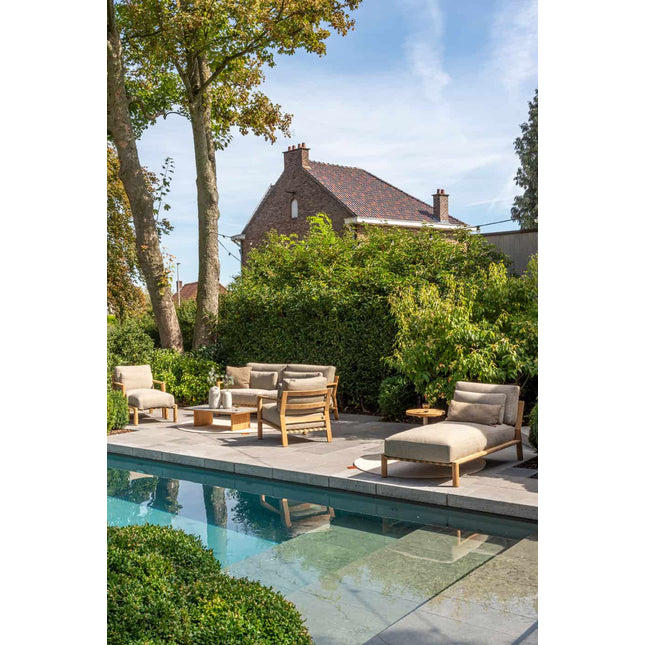 4 Seasons Outdoor Lucas Lounge Chair Teak inkl. 3 Kissen