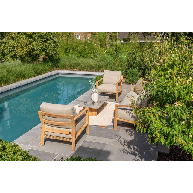 4 Seasons Outdoor Lucas Lounge Set + Finn -Kaffeetische