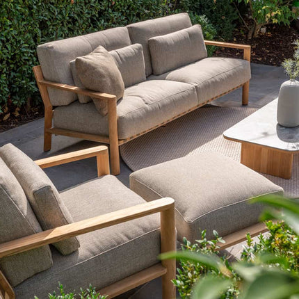 4 Seasons Outdoor Lucas Lounge Chair Teak inkl. 3 Kissen