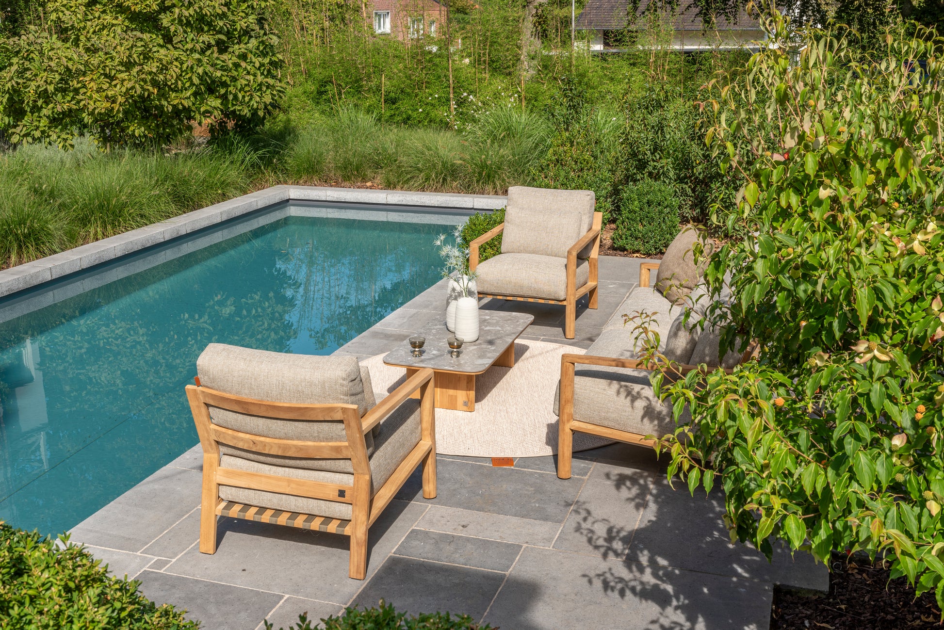 Lucas living set with Finn coffeetables 60cm and 80cm _ - Lifestyle