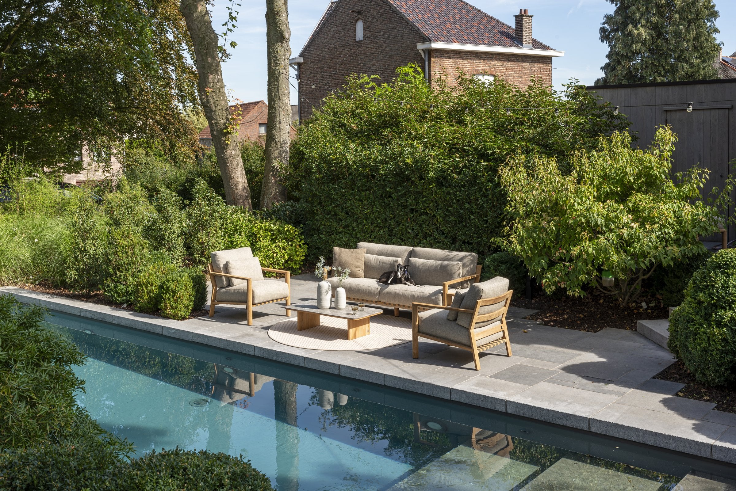 Lucas living set with Finn coffeetables 60cm and 80cm _ - Lifestyle